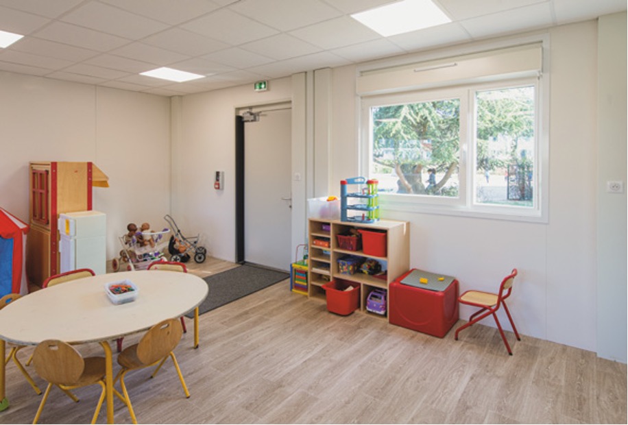 Chambre aménagée dans un centre d'hébergement